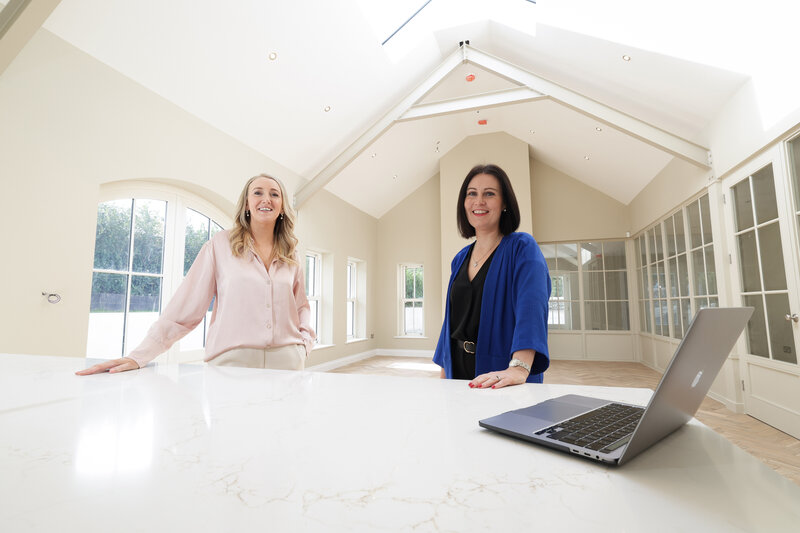 Emma Kerr, left, Managing Director of PropertyNews.com, and Emma McNally, right, Commercial Director of PropertyNews.com.