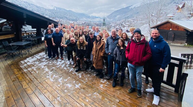 Top performers at Spicerhaart on their sky trip to les Portes du Soleil