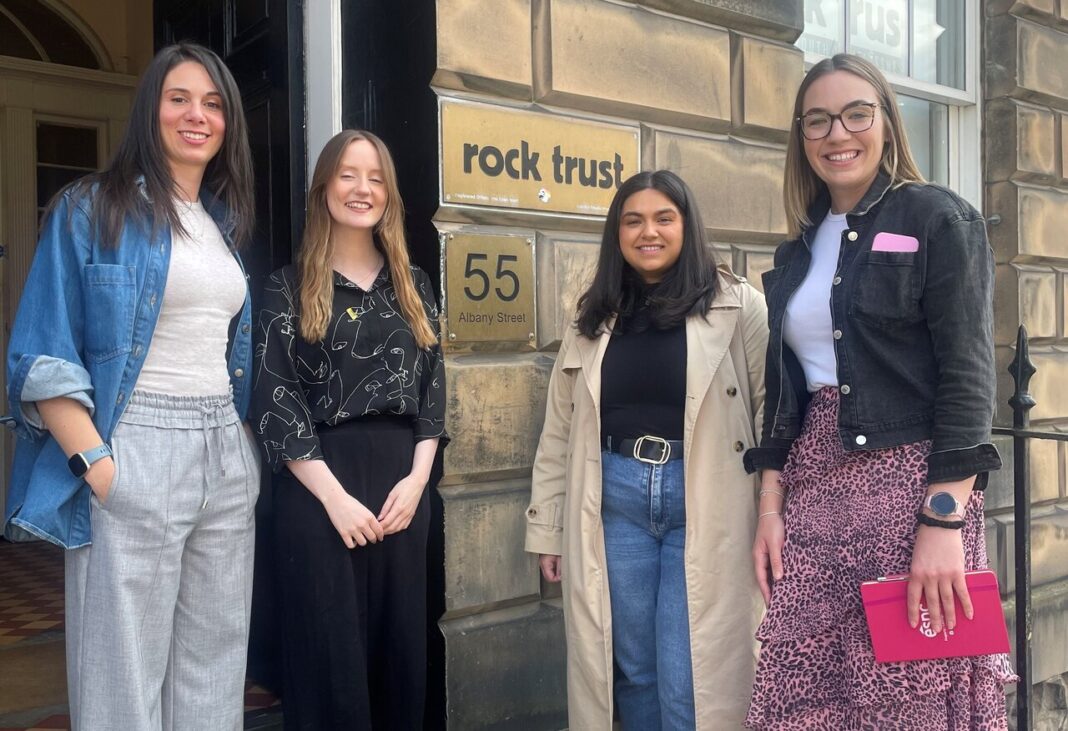 maria janquera cantera and joanne simpson of rock trust with nina patel and kimberley smith from espc