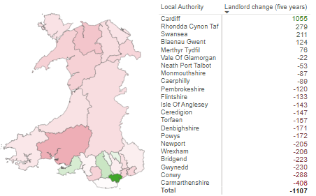 Rent Smart Wales Map