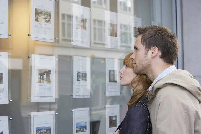 Estate agent window