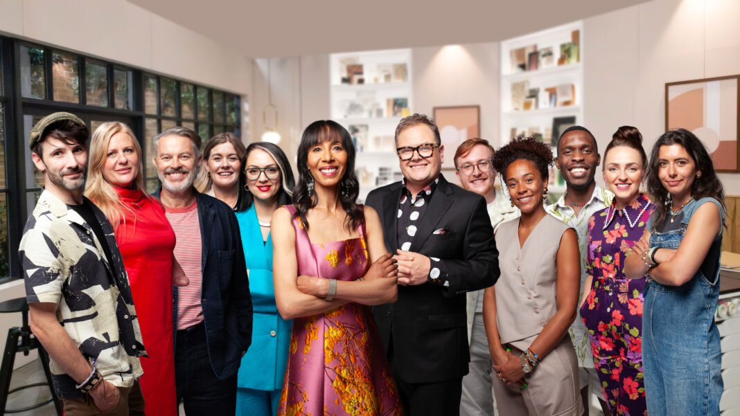 Allan Carr and contestants from Interior Design Matters
