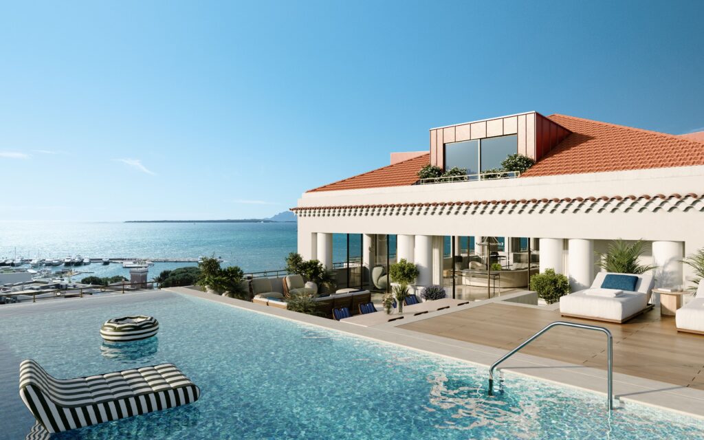 Le Provençal, penthouse terrace and private pool