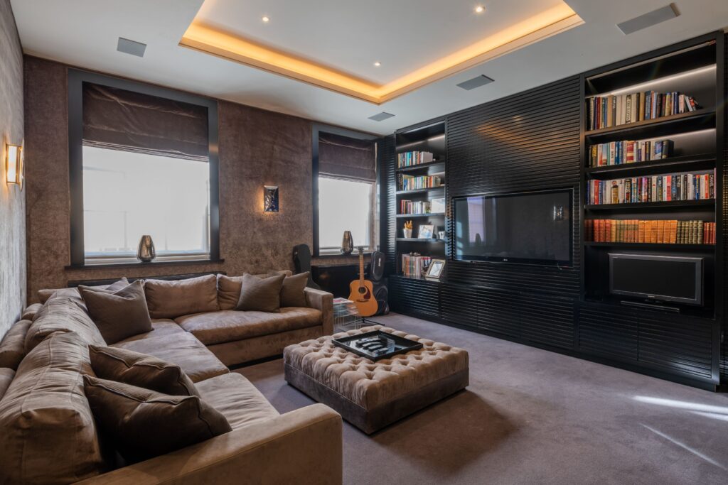 Chester Terrace, media room