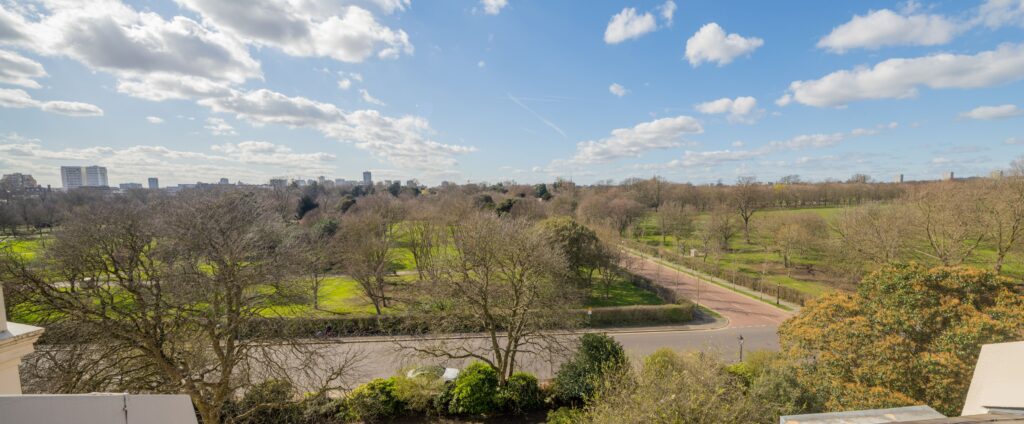 Chester Terrace, view from roof garden