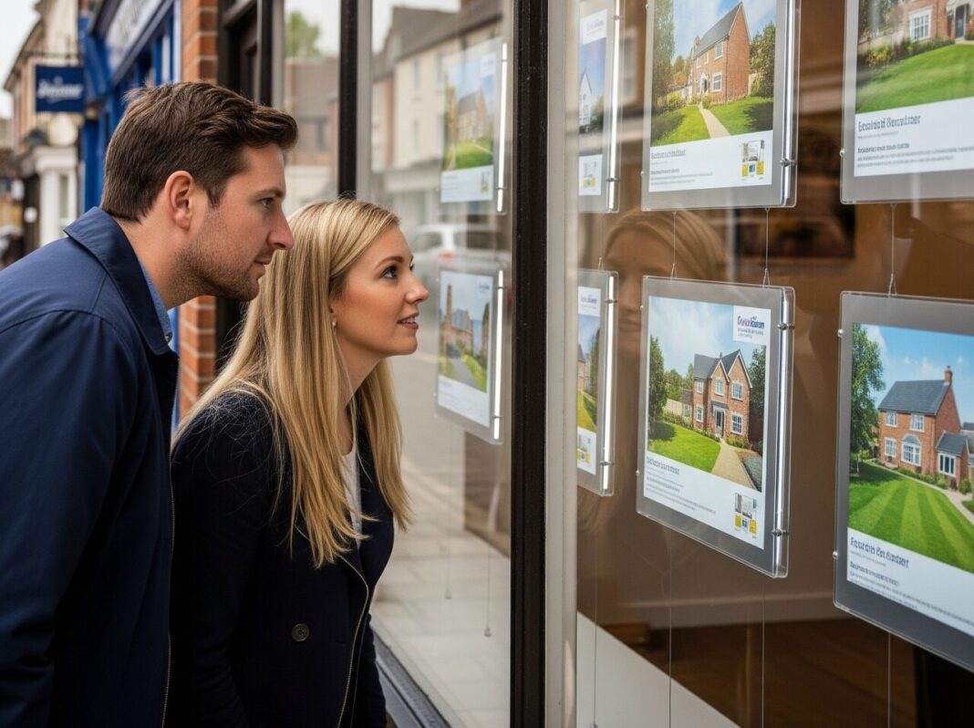 Estate agent window