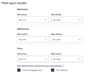 Zoopla Filter
