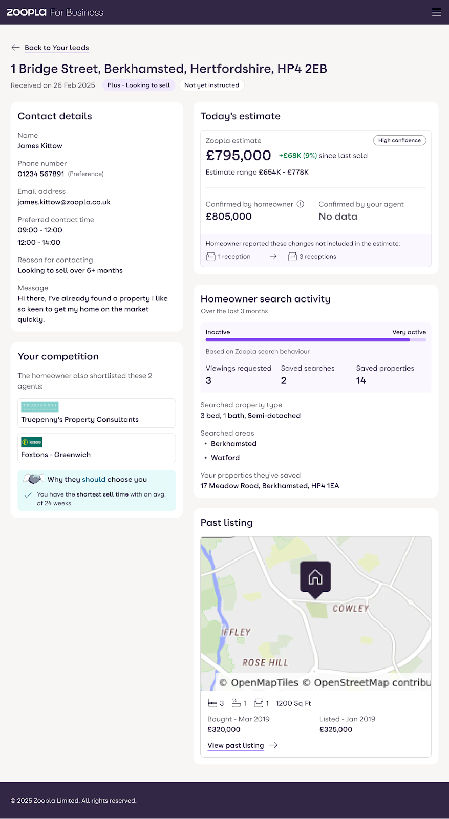 Zoopla Prospect Plus