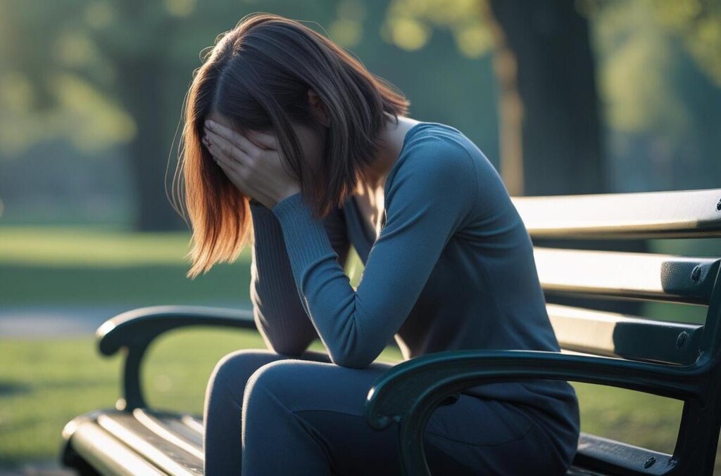 Disheartened lady