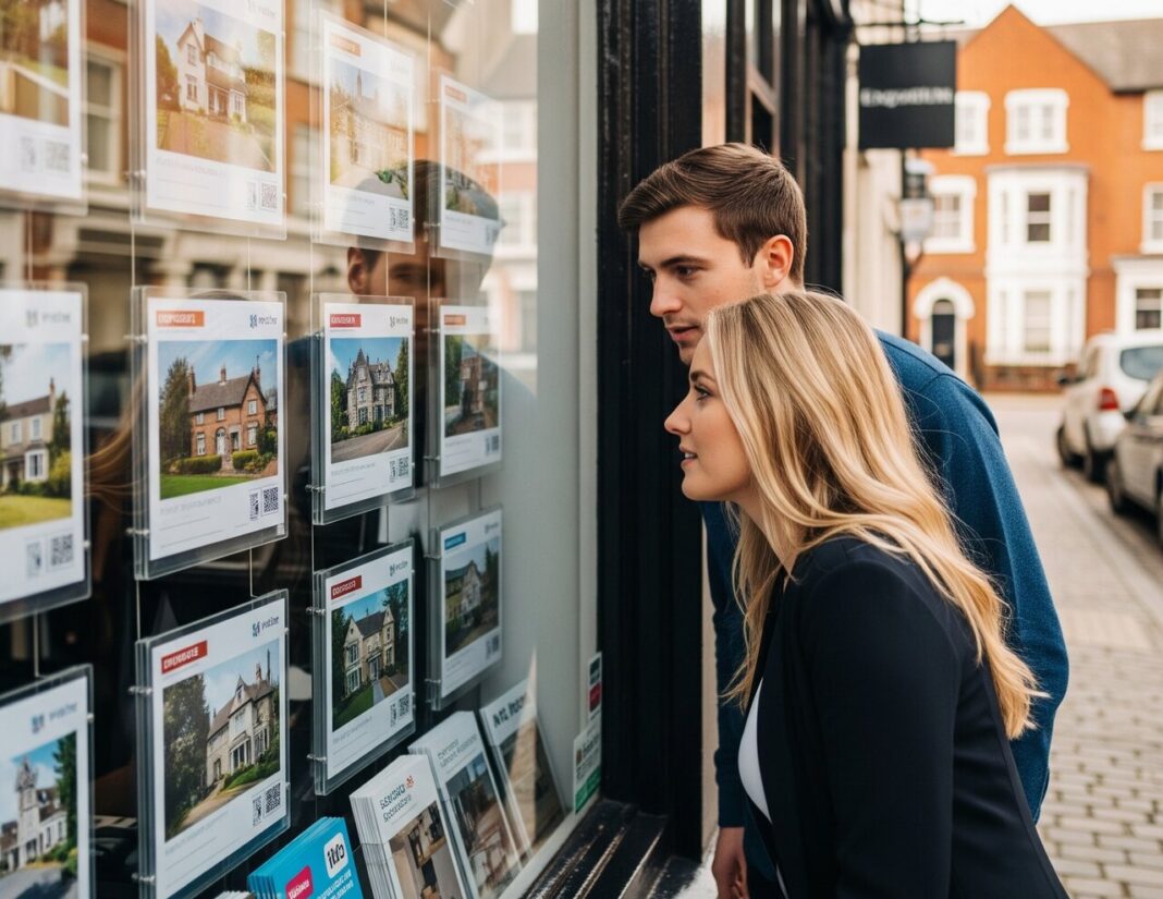 Estate agent window