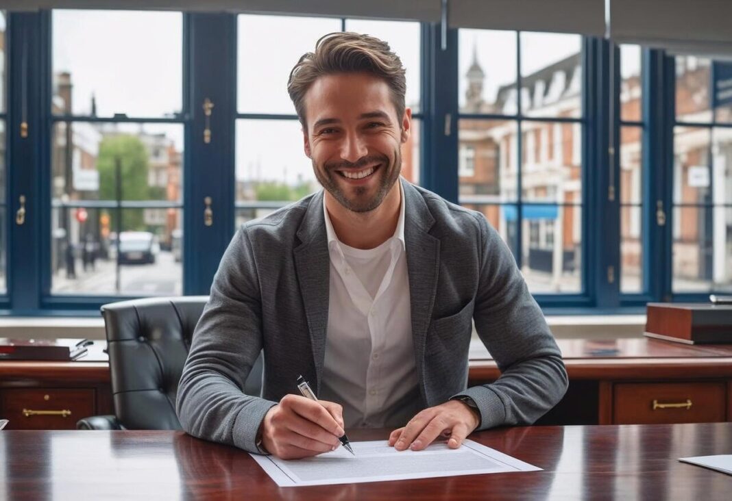 Happy landlord