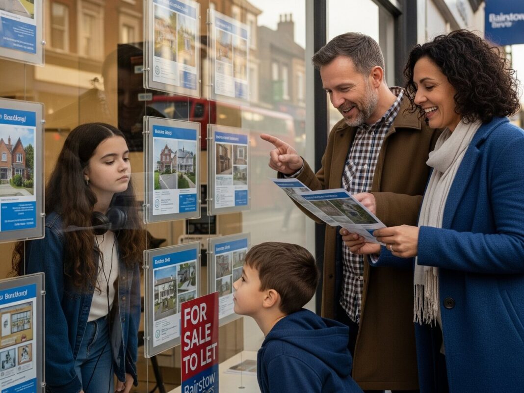 Estate agent window