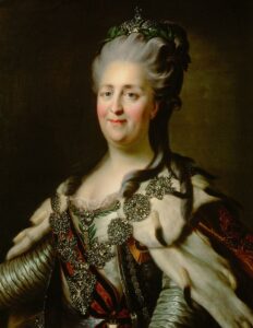 Queen Catherine the Great of Russia, portrait by Roslin Rokotov