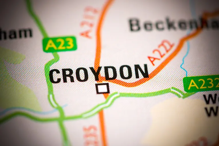 Croydon map