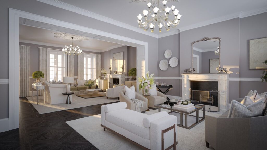 14 South Audley Street, double reception room