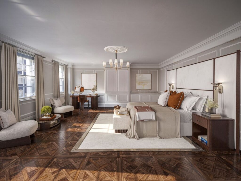 14 South Audley Street, principal bedroom