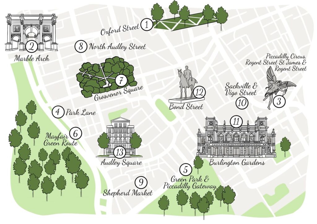 Mayfair public realm projects, Wetherelli