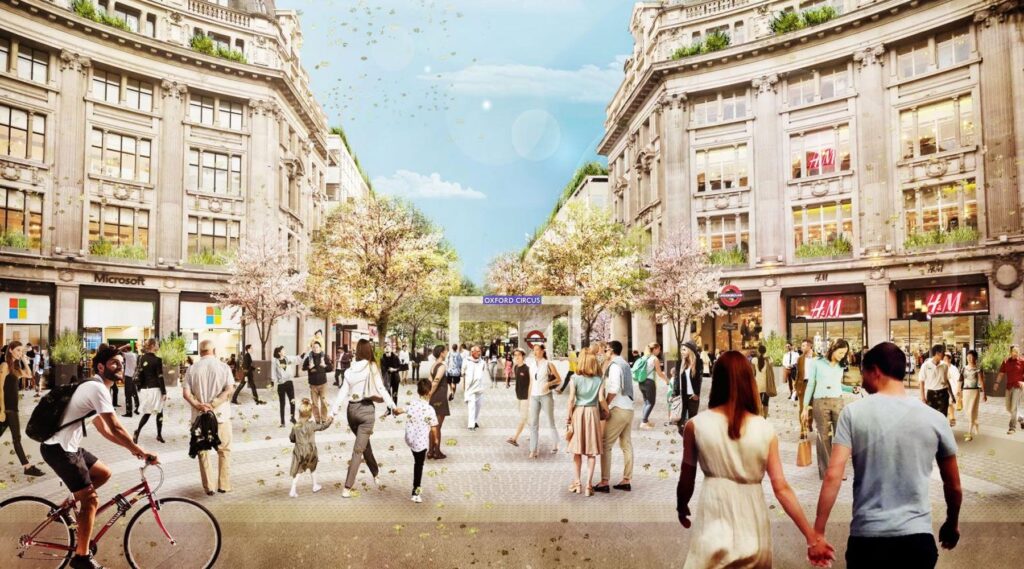 Oxford Street Pedestrianised