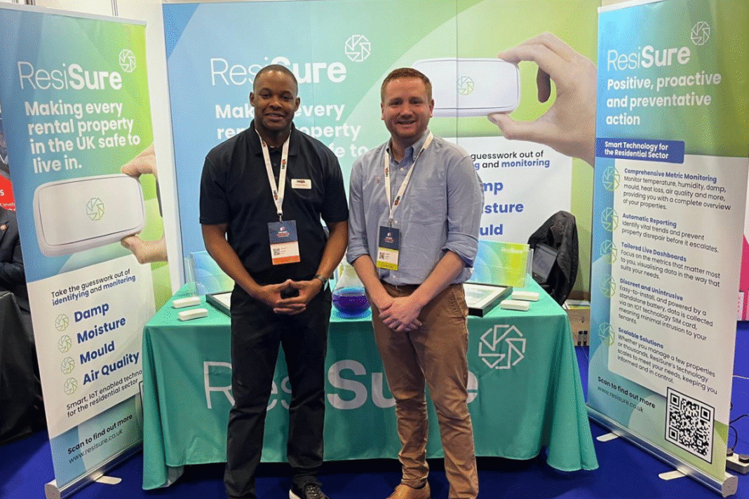 Resisure head of sales James Auger (right) and Ashley Ward, partnerships manager at the NRLA (left).