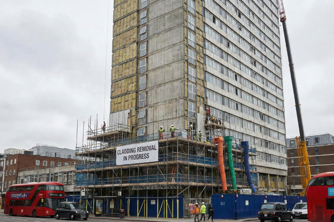Cladding remediation slows despite buildings under review
