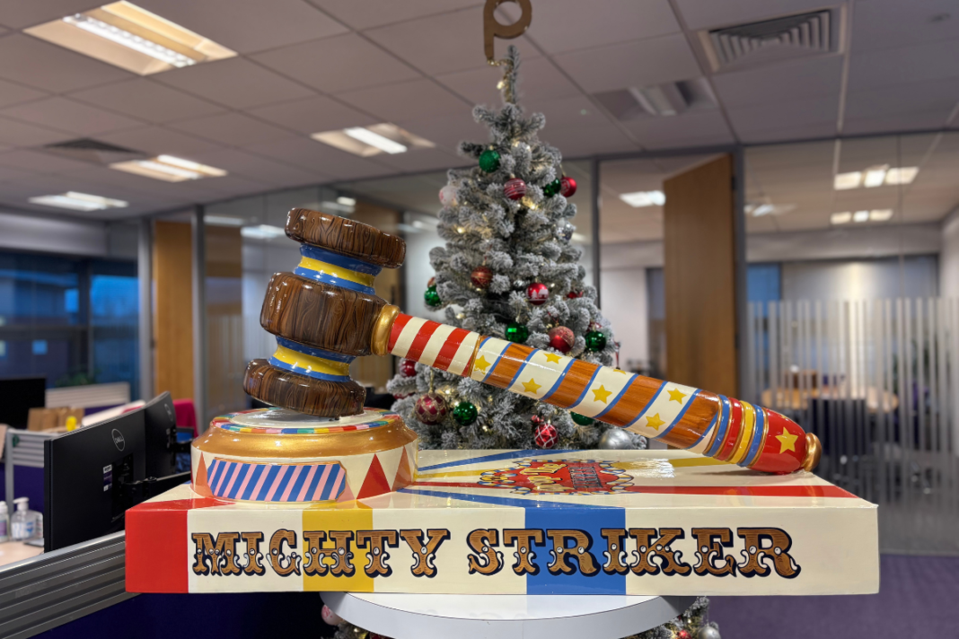 Propertymark displays ‘Mighty Striker’ gavel after charity auction
