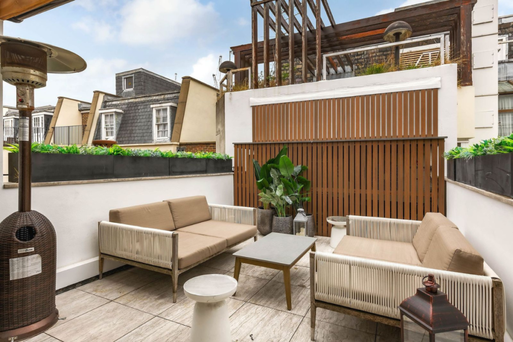14 Half Moon Street, roof terrace garden