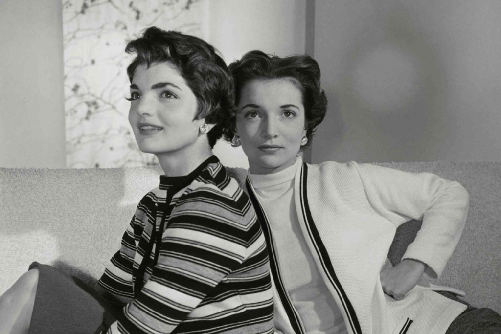 Sisters Jackie Kennedy and Lee Radziwill, nee Bouvier