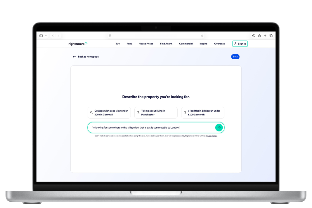 Conversational Search Rightmove
