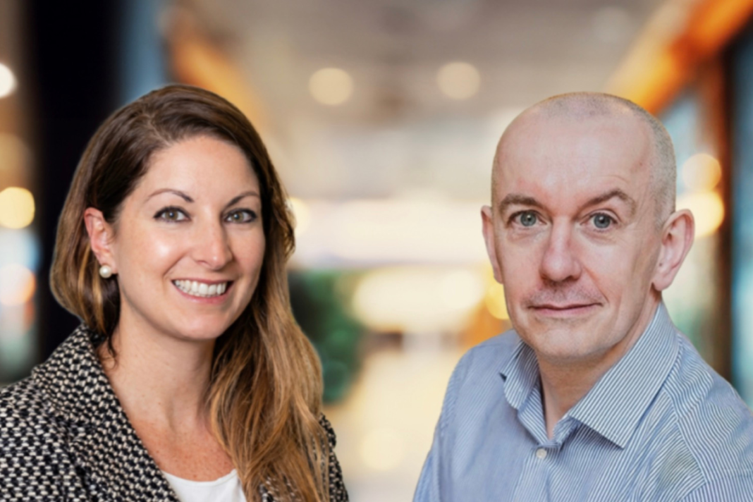 Financial crime lawyer Laura Asioli and John Reynolds, Co-Founder and COO of Coadjute