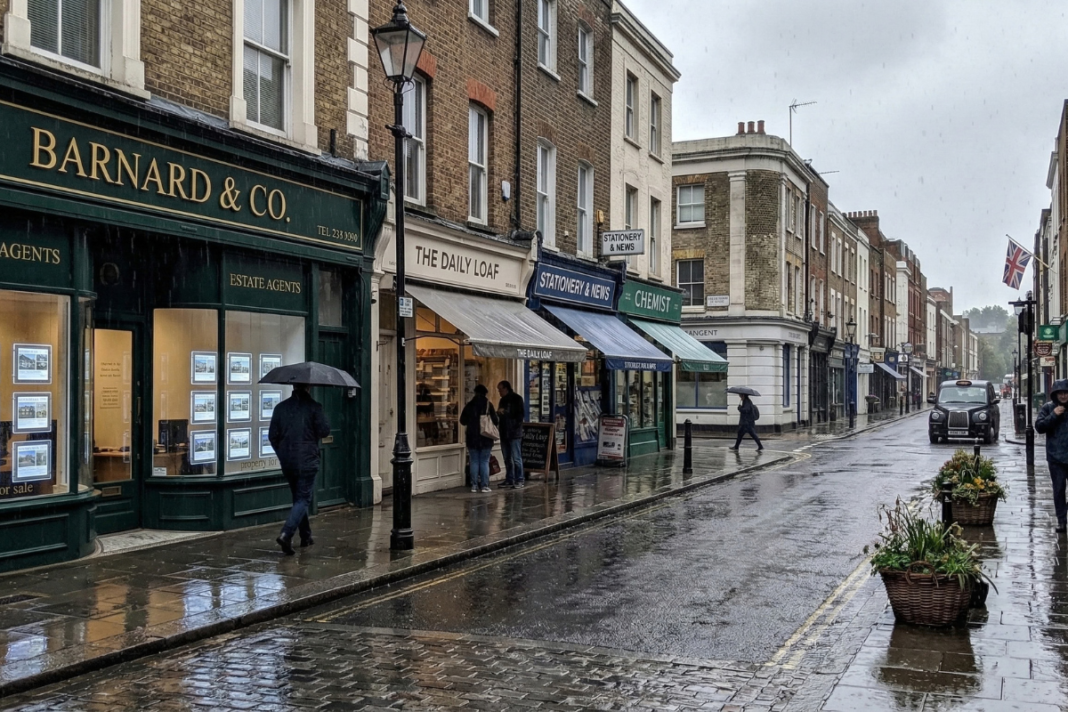Rainy high street