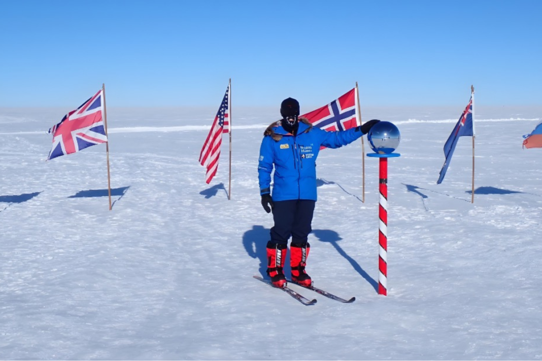 Shaun Weston, South Pole for Charity Expedition, Shaun at The South Pole