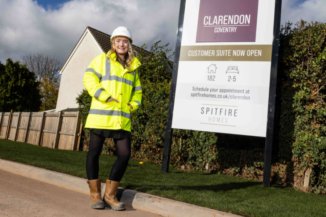 Spitfire backs young talent with in-house training push Alysha Spicer at Spitfire Homes' Clarendon collection
