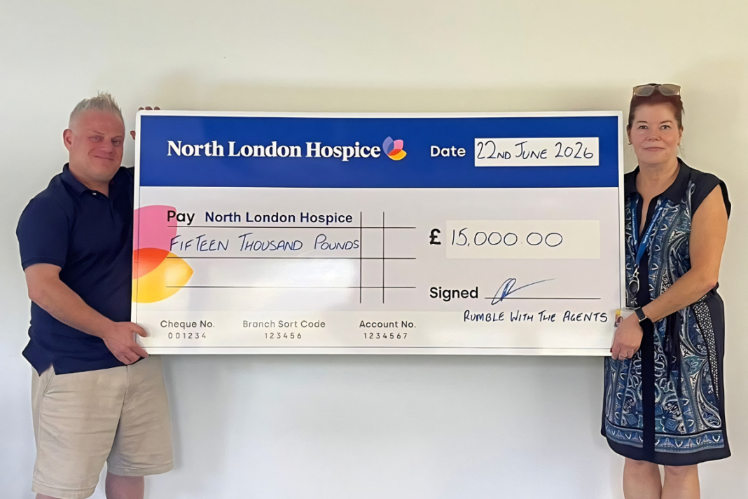 Landlord Action Founder Paul Shamplina and Pippa Baker, North London Hospice