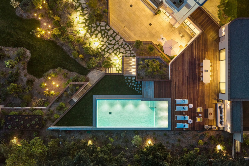 Villa Jardin, aerial