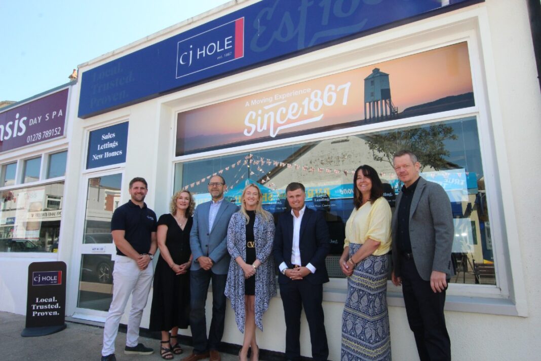 Estate agent strengthens Somerset presence with new Burnham-on-Sea office CJ Hole staff