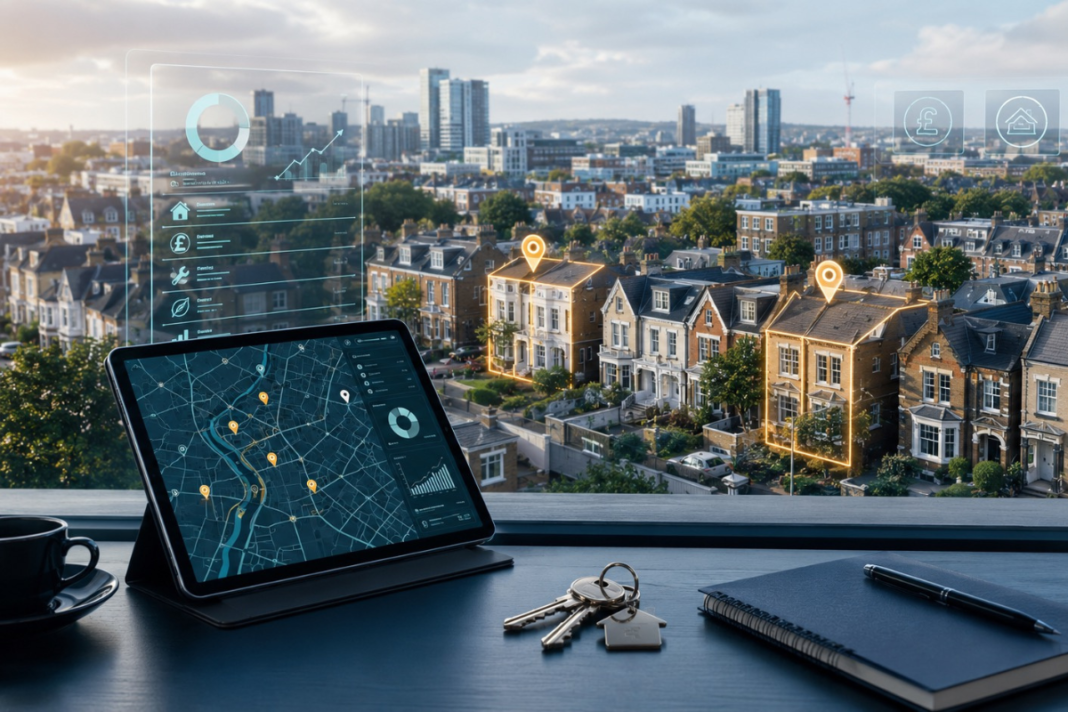 Digital property intelligence in a British neighbourhood