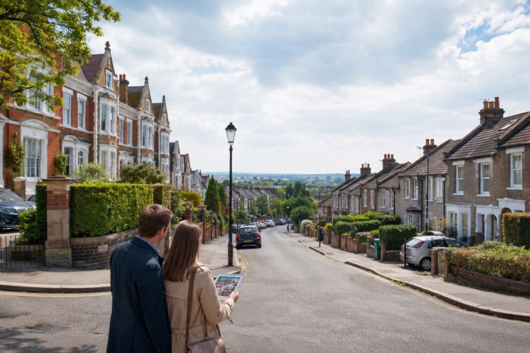 Buyers can save 47% by crossing postcode borders Postcode boundary