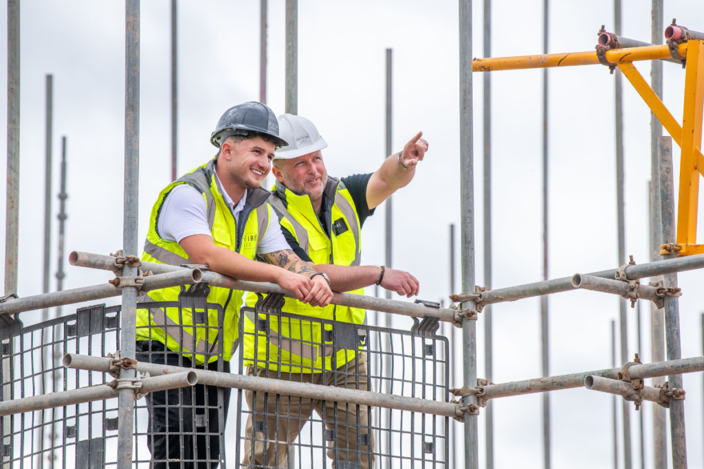 Steve and Harry on-site together