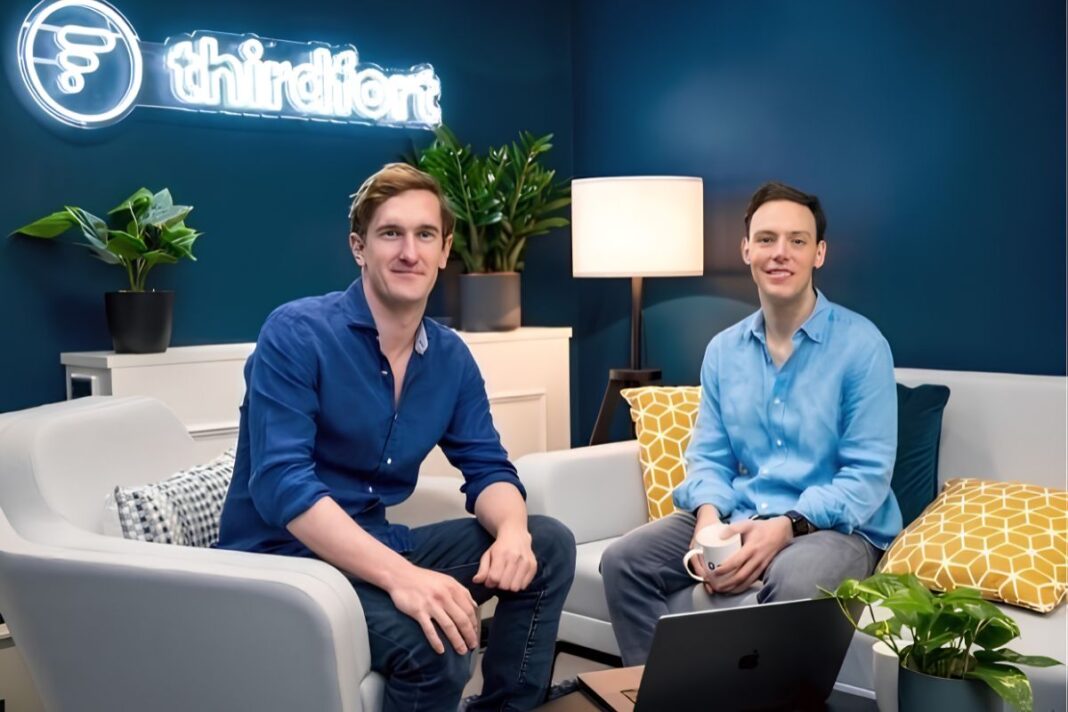 One in 10 buyers checked uses overseas funds Thirdfort co-founders Jack Bidgood and Olly Thornton-Berry.
