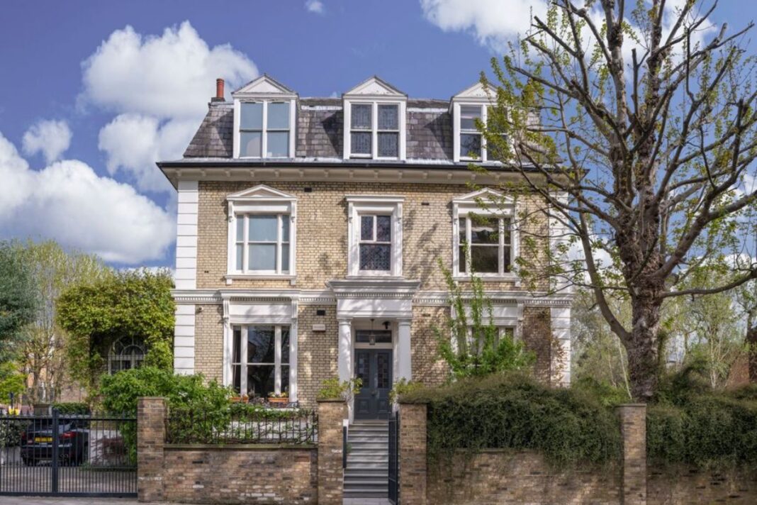 Lynsey de Paul’s former London home hits market for £4.85m Fairfax Road villa, front facade