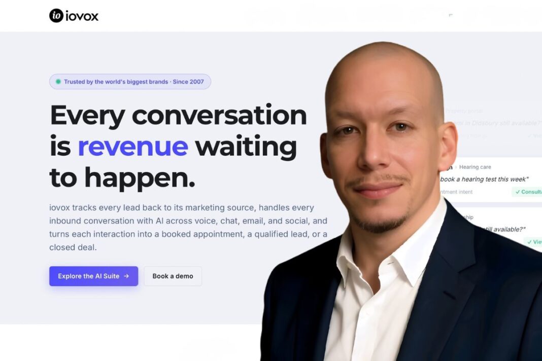 iovox hires former OnTheMarket sales director for property push Fabian Rymer, iovox