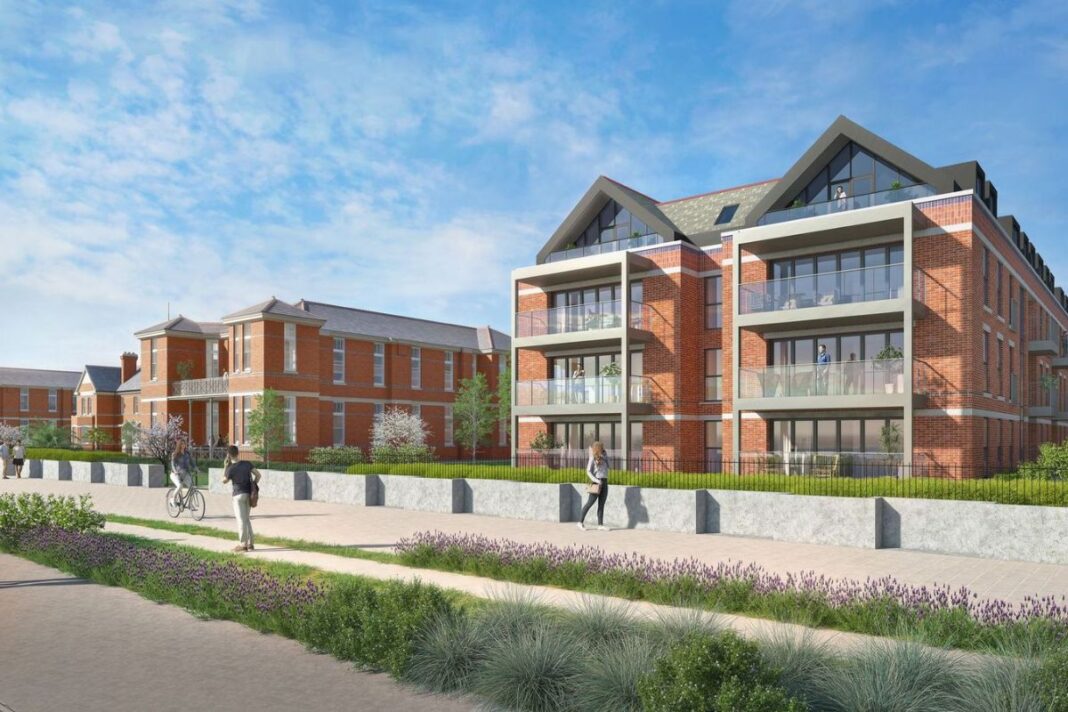 New homes launched at £200m former naval hospital regeneration Solent View: Royal Haslar Credit Haslar Developments