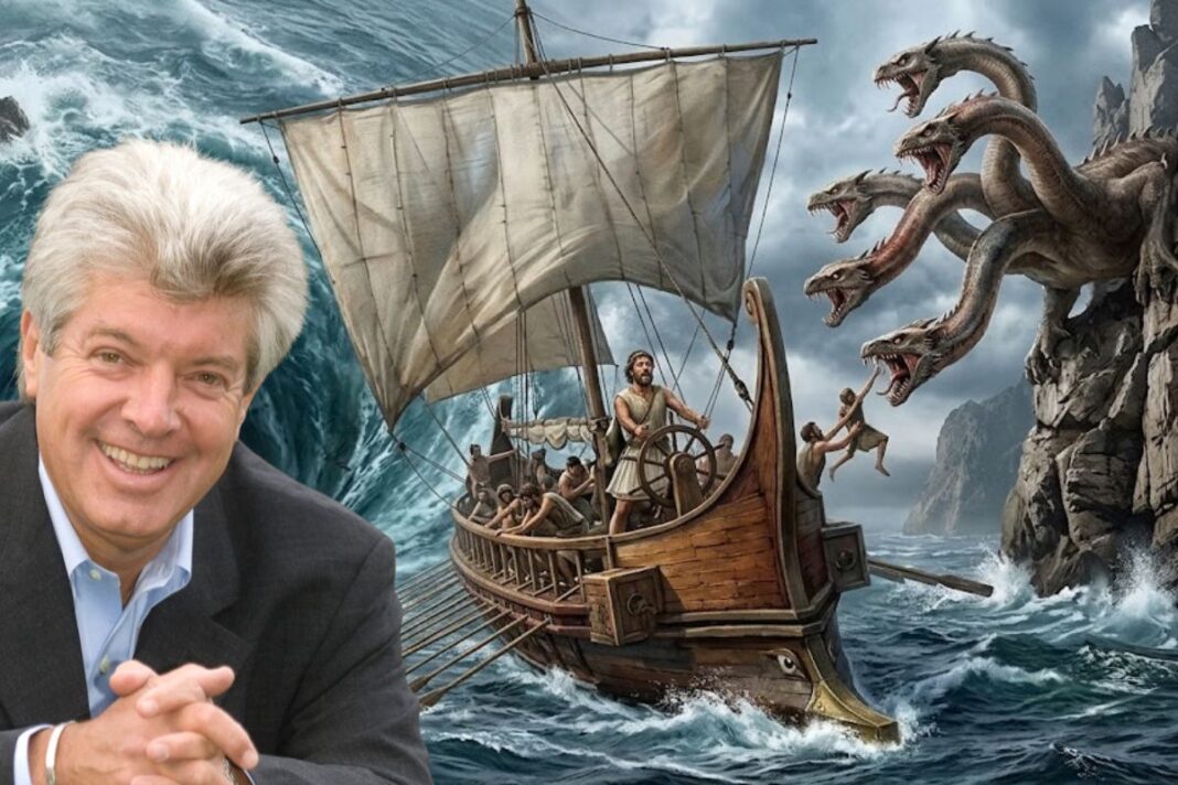 The Chancellor is locked on the horns of a dilemma Trevor Abrahmsohn is CEO of Glentree International, pictured here with Scylla and Charybdis