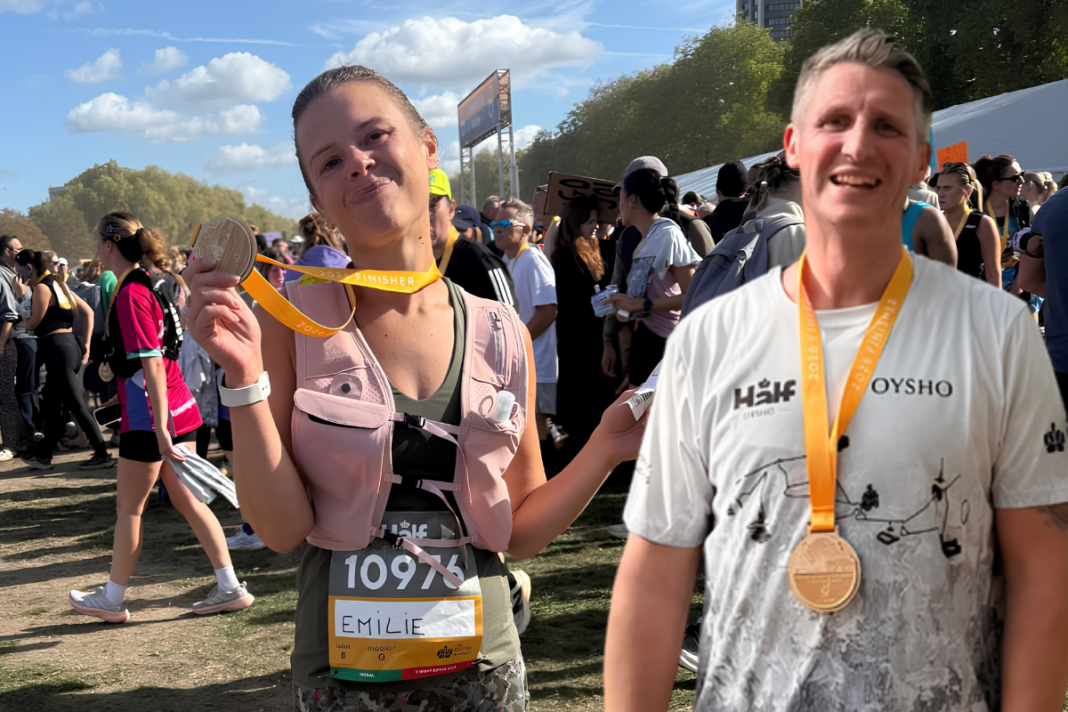 Fine & Country runners raise £2,261 for homelessness charities Emilie Despois and Tom Carter